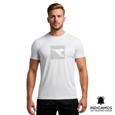 Camiseta Diadora Big Logo Geométrico Masculina