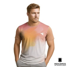 Camiseta Diadora Small Logo Fade Masculina
