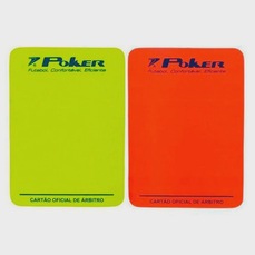 Cartão Poker Árbitro Campo Oficial