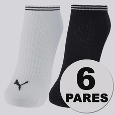 Kit 6 Pares de Meia Puma Sapatilha Feminina