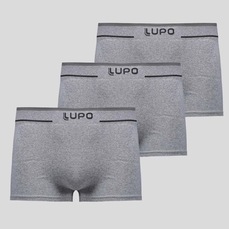 Kit 3 Cuecas Lupo Sunga Sem Costura Masculina
