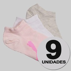 Kit 9 Pares de Meia Puma Sapatilha Infantil