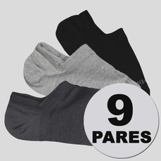 Kit 9 Pares de Meia Lupo Sport Sapatilha Sortida Unissex