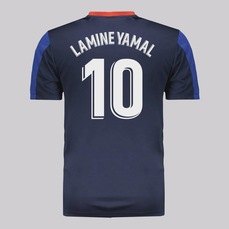 Camisa Barcelona Dryfit Marinho 10 Lamine Yamal Masculina