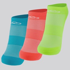 Kit 3 Meias Olympikus Cano Invisível Feminino