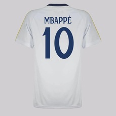Camisa Real Madrid 10 Mbappé Infantil