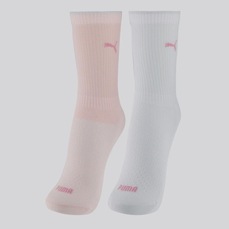 Kit 2 Pares de Meia Puma Cano Longo Feminina