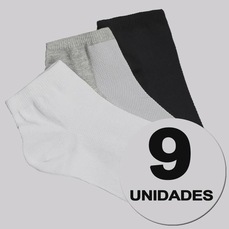 Kit 9 Pares de Meia Selene Cano Curto Feminino