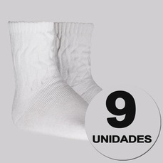 Kit 9 Pares de Meia Selene Aerobic Feminina