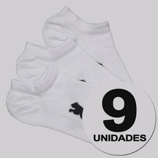 Kit 9 Pares de Meia Puma Sapatilha Infantil
