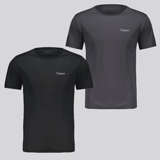 Kit 2 Camisetas Topper Logo Masculina
