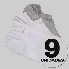 Kit 9 Pares de Meia Puma Sapatilha Invisível Feminina