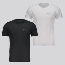 Kit 2 Camisetas Topper Logo Masculina