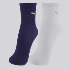 Kit 2 Pares de Meia Puma Cano Médio Feminina
