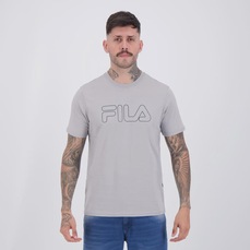 Camiseta Fila Regular Letter Outline Masculina