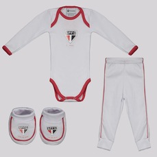 Kit Body Longo Calça e Pantufa Infantil São Paulo