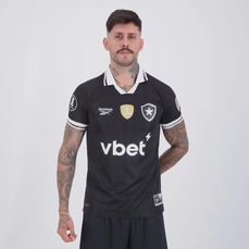 Camisa do Botafogo II 25/26 Reebok Campeão Libertadores 2024 Masculina