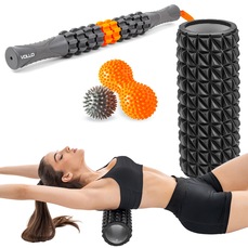 Kit Acessórios de Massagem Vollo Rolo + Bastão + Bola