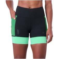 Bermuda Authen Grit Bossa 3 Bolsos 15cm Feminina