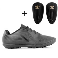 Kit Chuteira Society Infantil Umbro Orbit Jr + Caneleira