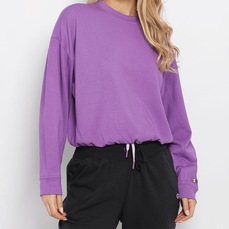 Blusão de Moletom com Capuz Champion Campus French Terry Crew - Feminino