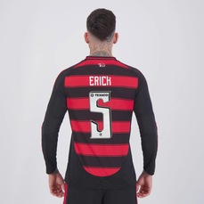 Camisa do Flamengo I 2025 ML 5 Erick adidas Masculina
