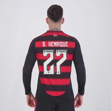 Camisa do Flamengo I 2025 ML 27 B. Henrique adidas Masculinas