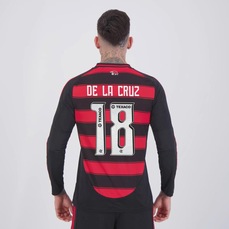 Camisa do Flamengo I 2025 ML 18 De La Cruz adidas Masculina
