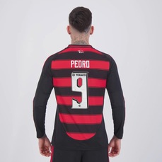 Camisa do Flamengo I 2025 ML 9 Pedro adidas Masculina