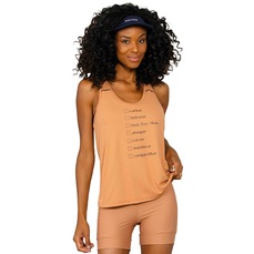 Camiseta Regata Run More Checklist Digital Power Pace Feminina