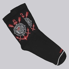 Meia Esporte Corinthians Cano Alto Unissex