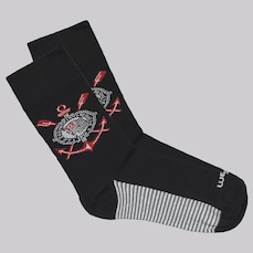 Meia Corinthians Cano Médio Casual Infantil