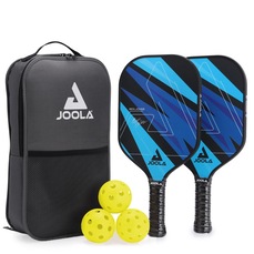 Kit Pickleball Joola Ben Johns Blue Lightning com 2 Raquetes + 4 Bolas + 1 Bolsa