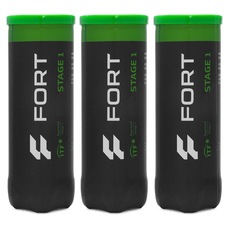 Bola de Tênis Fort Stage 1 Pack com 3 Tubos