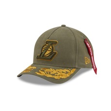 Boné New Era 9Forty M-CROWN Los Angeles Lakers NBA x Alpha Industries Masculino