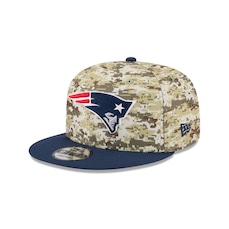 Boné New Era 9FIFTY New England Patriots NFL Salute Service 2025 Masculino