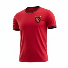 Camisa Sport Recife Jacquard Símbolo Bordado RetrôMania - Masculino