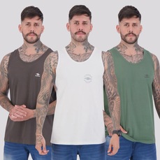 Kit 03 Regatas Nicoboco Masculina