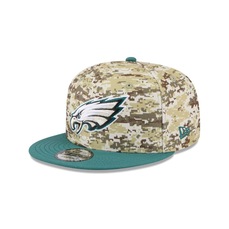 Boné New Era 9Fifty Philadelphia Eagles NFL Salute Service 2025 Masculino