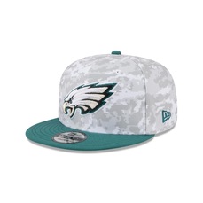 Boné New Era 9Fifty Philadelphia Eagles NFL Salute Service 2025 Masculino