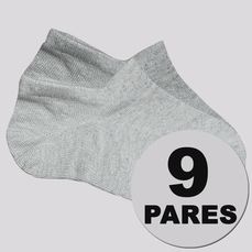 Kit 9 Pares de Meia Sapatilha Lupo Basic Feminina