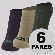 Kit 6 Pares Meia Puma Sapatilha Invisível
