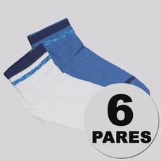 Kit 6 Pares de Meias Puma Logo Cano Baixo Infantil