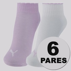Kit 6 Pares de Meias Puma Cano Baixo Infantil