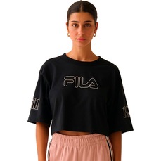 Cropped Fila Over Outline Union 1911 Feminino