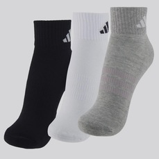 Kit 3 Pares de Meia adidas ESS Ank Unissex