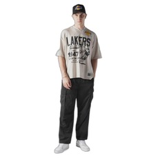 Camiseta New Era Oversize Los Angeles Lakers NBA Masculina