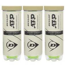 Bola de Tênis Dunlop ATP Championship Regular Duty - Pack com 3 Tubos