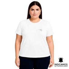 Camiseta Diadora Small Logo Plus Size Feminina