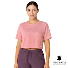 Camiseta Cropped Diadora Uno New Running Feminina